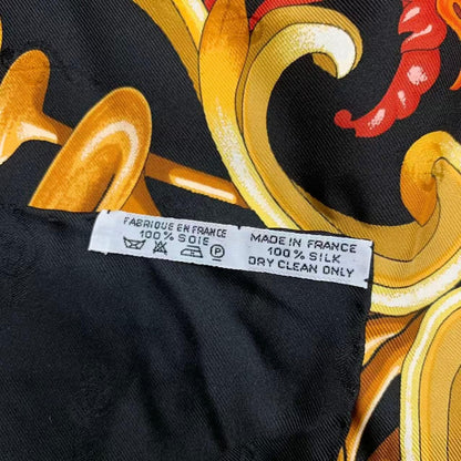 Hermes Scarf 100% Silk Carre 90 Orgauphone ET Autres Mecaniques Pipe Organ — view 8
