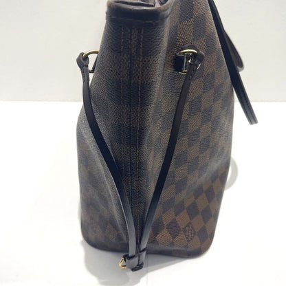 Louis Vuitton Damier Neverfull MM N51105 Leather Handbag Tote Bag Shoulder Bag