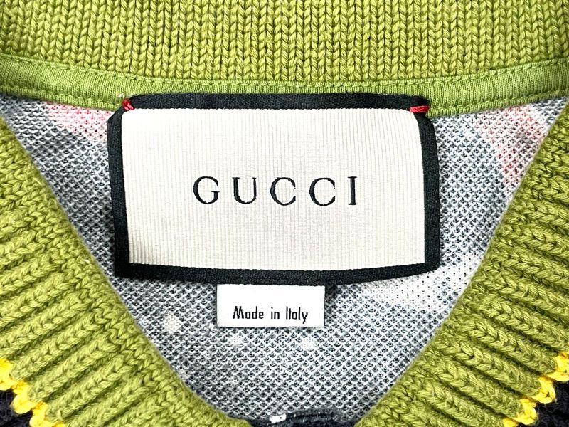 Gucci Space Animals Polo Shirt Men's XS Size 474642 Space Snake Dark Navy Made