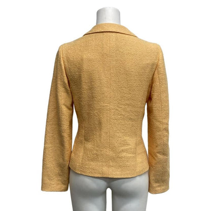 Chanel Jacket Size 38 M Women's P15189 Light Orange Long Sleeves / Spring /
