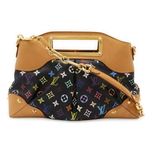 Louis Vuitton Monogram Multicolor Judy GM Handbag 2-Way Shoulder Bag Noir Black
