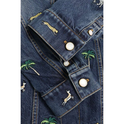 Louis Vuitton Xy3 Animal Embroidery Denim Jacket 50 — view 4