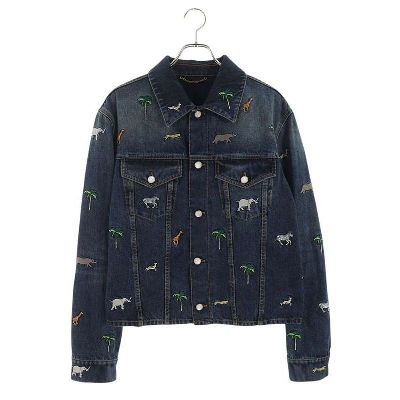 Louis Vuitton Xy3 Animal Embroidery Denim Jacket 50
