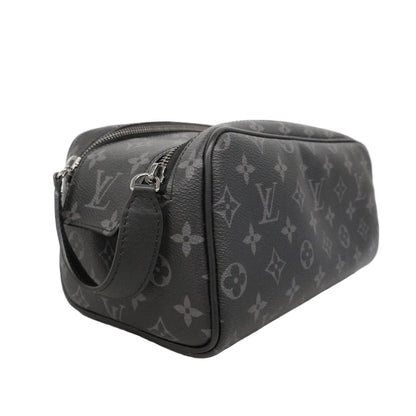 Louis Vuitton Handbag Monogram Eclipse Dopp Kit Black Gray — view 2
