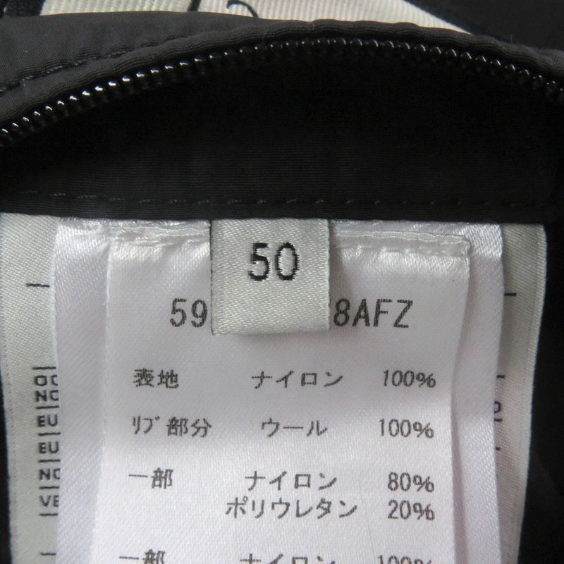 Gucci 598725 GG Jacquard Sideline Logo Hooded Down Coat Jacket Black 50 Made In