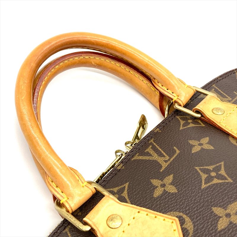 Louis Vuitton Alma PM Handbag Monogram Canvas M51130 Brown Gold Hardware Ba0054