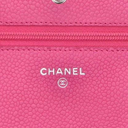Chanel Matelasse Caviar Skin Chain Wallet Women