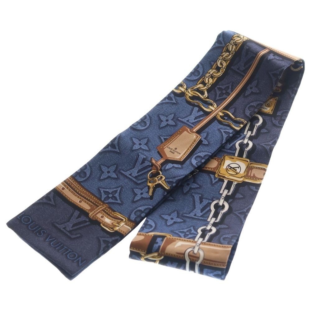 Louis Vuitton Bandeau Denim Confidential Navy Scarf