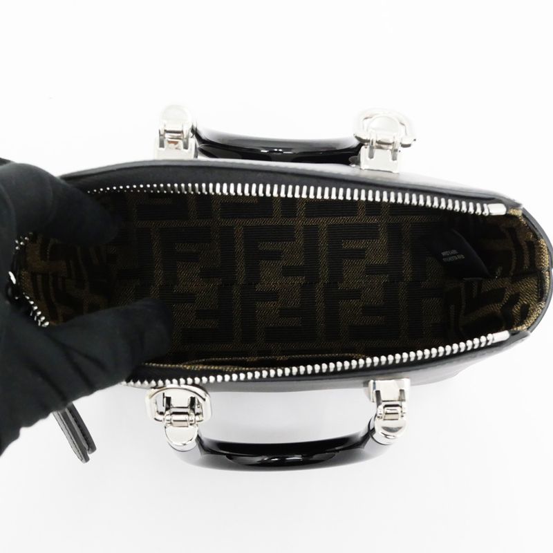 Fendi By The Way Mini 8bs067 ABVL F1l2z Black Hand Shoulder Bag 2way
