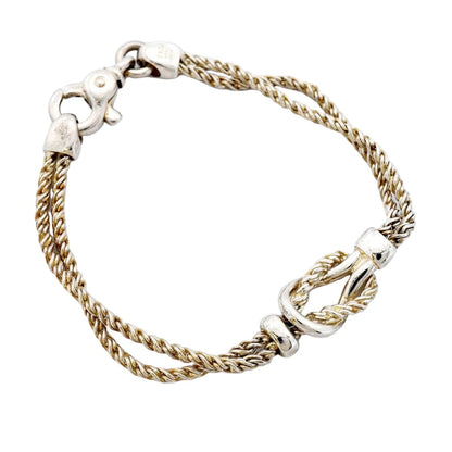 Tiffany & Co Bracelet Center Knot Double Rope 925 Sterling Silver — view 2