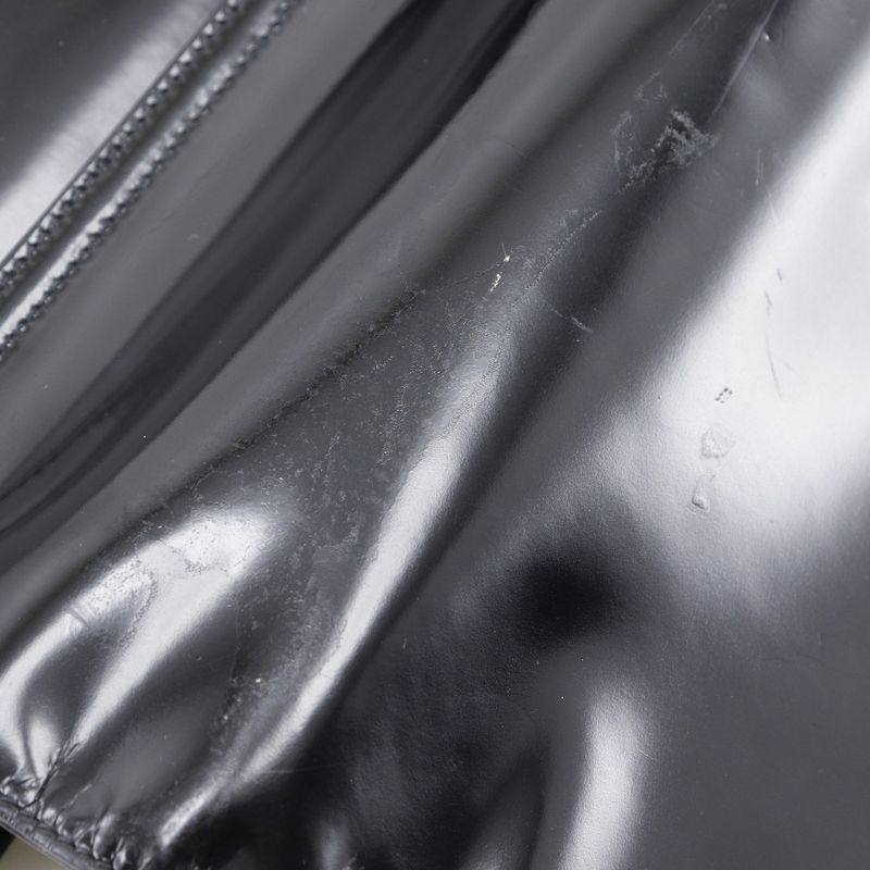 Prada One Shoulder Patent Leather Black Women's Shoulder Bag