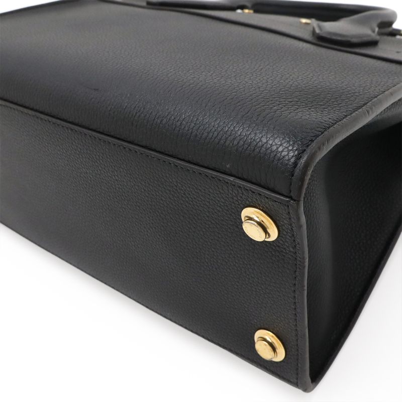 Louis Vuitton City Steamer PM Handbag 2WAY Shoulder Bag Leather Noir Black