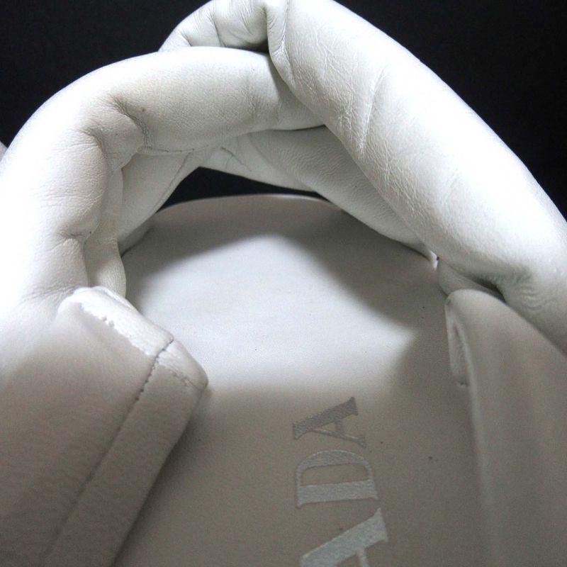 Prada Padded Nappa Leather Suring Back Sandals Size 35.5 Equivalent to 22.5cm