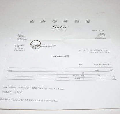 Cartier Ring 18K White Gold 30P Diamonds 2C Boucle Ruche Ring