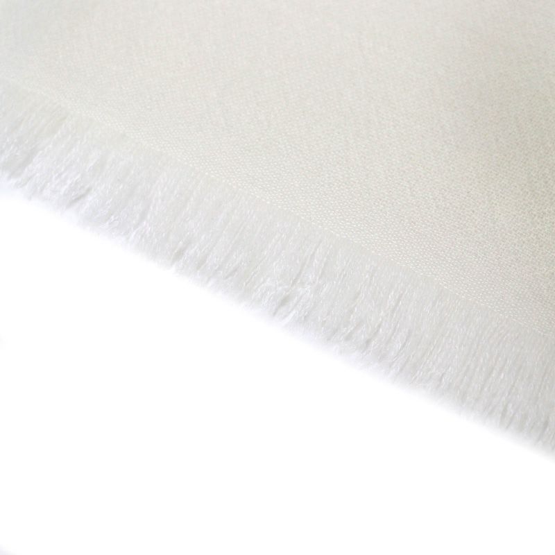 Hermes 100% Cashmere Multistripe Multicolor Mini Fringe Large Shawl Scarf