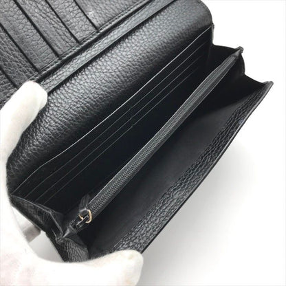 Gucci Inter Locking Leather Bifold Wallet Black