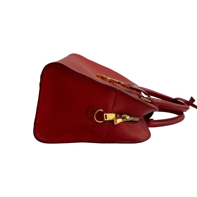 Saint Laurent Paris Baby Cabas YSL Logo Hardware Leather 2-Way Handbag