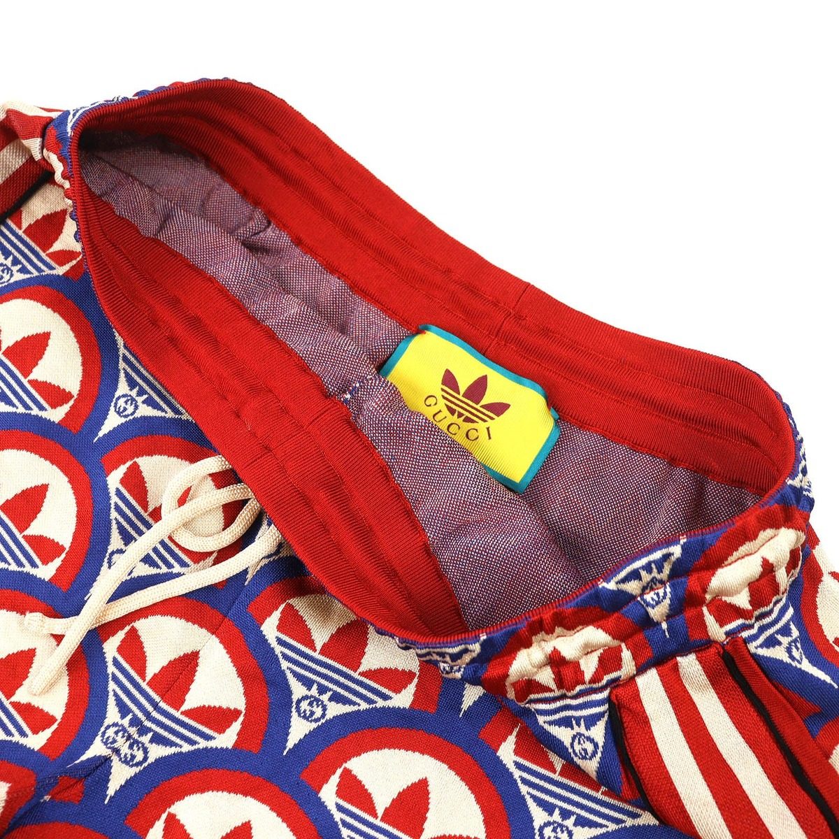 Gucci Adidas Trefoil Jacado Shorts Red Blue Beige — view 3