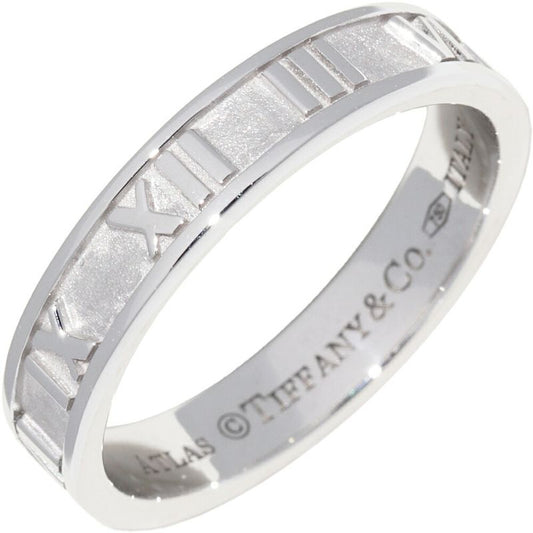 Tiffany & Co Ring 18K White Gold Atlas Narrow Ring Width 4mm (016in)