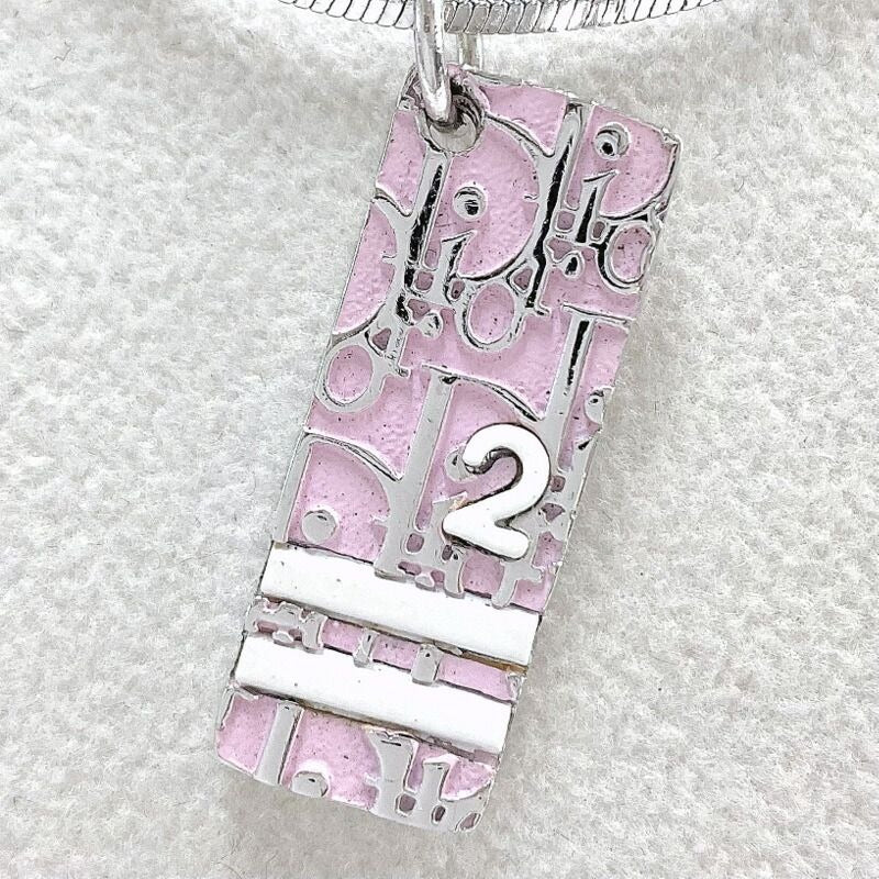 Dior Trotter Necklace Plated Pink