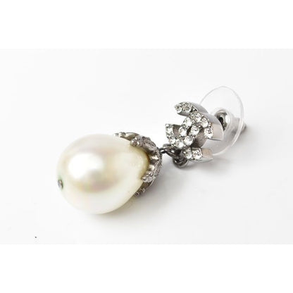 Chanel Pearl Motif Coco Rhinestone Silver — view 5