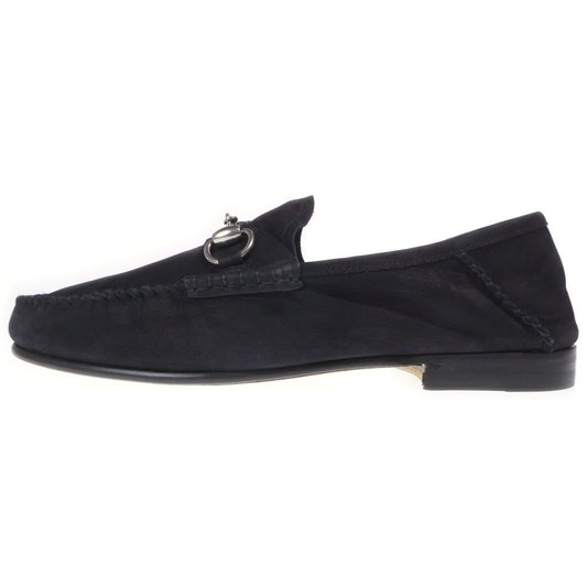 Gucci Horsebit Loafer Leather Loafers Low Cut Shoes Black