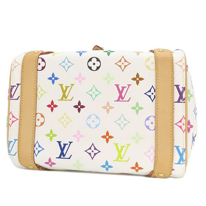 Louis Vuitton Handbag Priscilla Monogram Multicolor Bronze Gold Hardware White