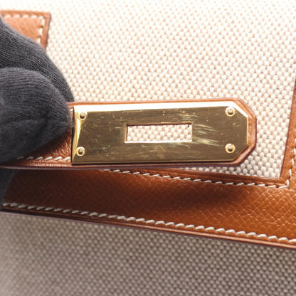 Hermes Handbag Kelly 32 Ecru Gold Beige Brown — view 10