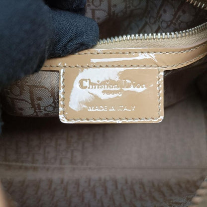 Christian Diorchristian Dior Lady Dior Beige Patent 14b-ma-0112