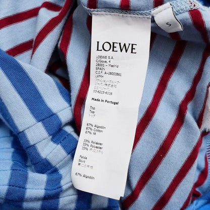 Loewe Dress Size S Asymmetrical Striped Cut And Sewn 20240612 Gp6096