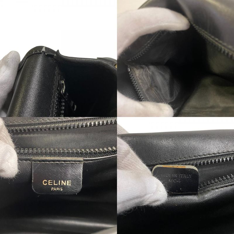 Celine Triomphe Macadam Pochette Vintage Crossbody Shoulder Bag Oblique