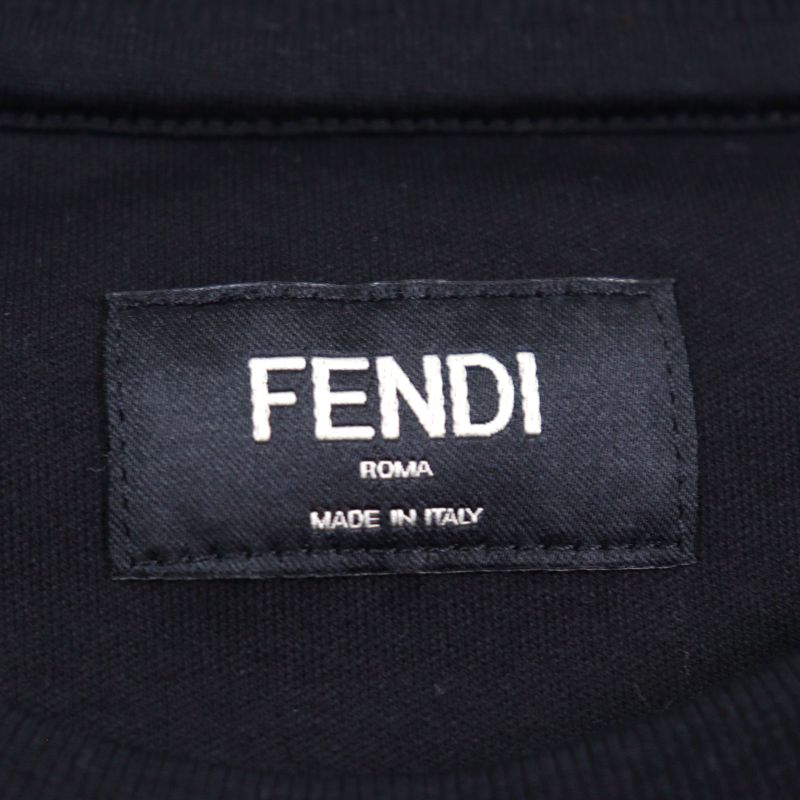 Fendi Fy1217 Made In 2023 100% Cotton Sequins With Logo Crew Neck Short Sleeves
