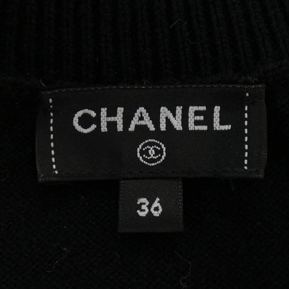 Chanel Dress Cashmere Black White — view 5