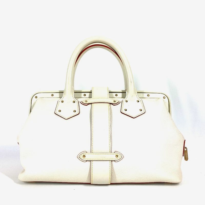 Louis Vuitton Handbag Angenieux PM M91811 Suhari Leather White