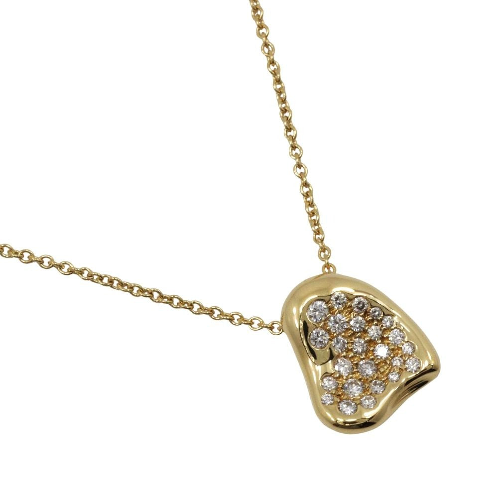 Tiffany & Co Full Heart Pave Elsa Peretti 18K Yellow Gold Necklace