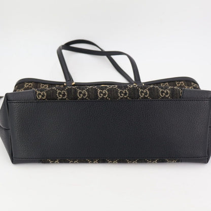 Gucci Ophidia Tote Black GG Jacquard Denim — view 8
