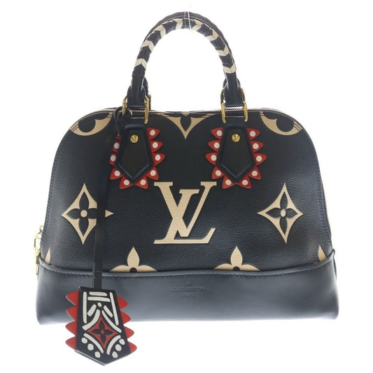 Louis Vuitton Alma PM LV Crafty Monogram Empreinte Leather 2-Way Bag Gold Black