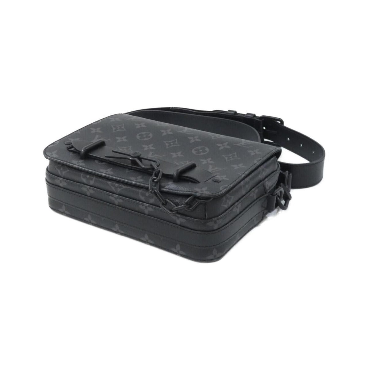 Louis Vuitton Monogram Eclipse Steamer Messenger Shoulder Bag — view 3