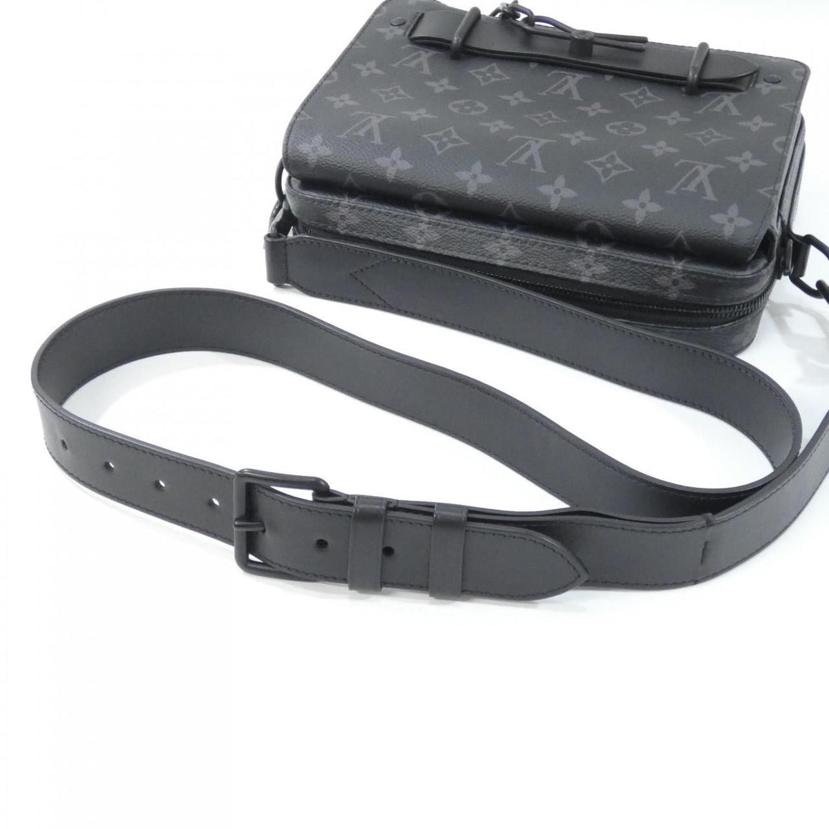 Louis Vuitton Monogram Eclipse Steamer Messenger Shoulder Bag — view 8