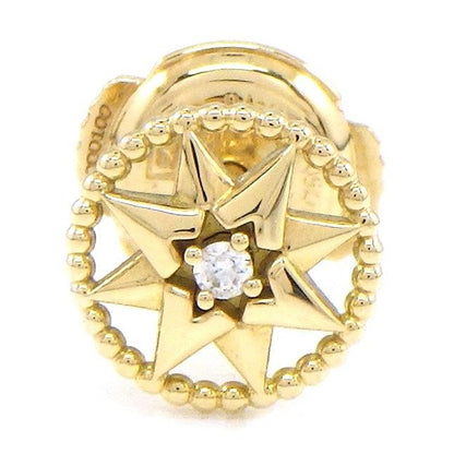 Christian Dior Earrings Rose Devan Small 0000 Star Circle Round 1