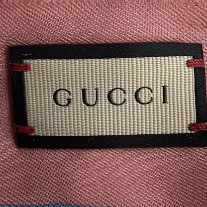 Gucci Stole (shawl) - Light Pink And Pink And Multi GG Pattern/horsebit Silk