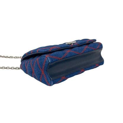 Louis Vuitton Maltage Quilted Denim Turnlock Chain Shoulder Bag Blue — view 7
