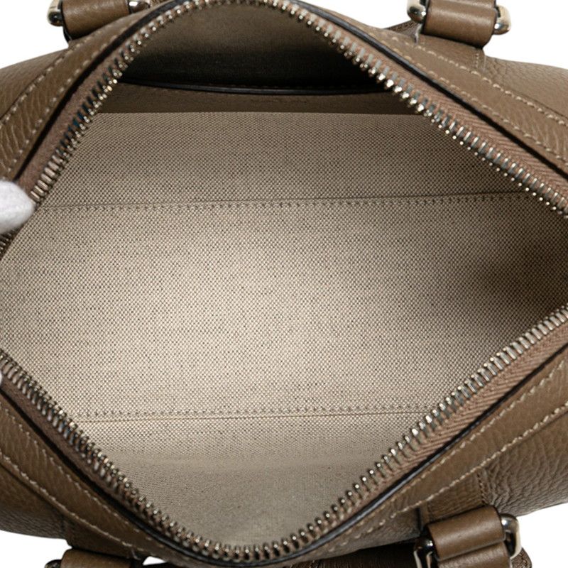 Gucci Jumbo GG Mini Duffle Handbag Shoulder Bag 2WAY 725292 Gray Leather Ladies