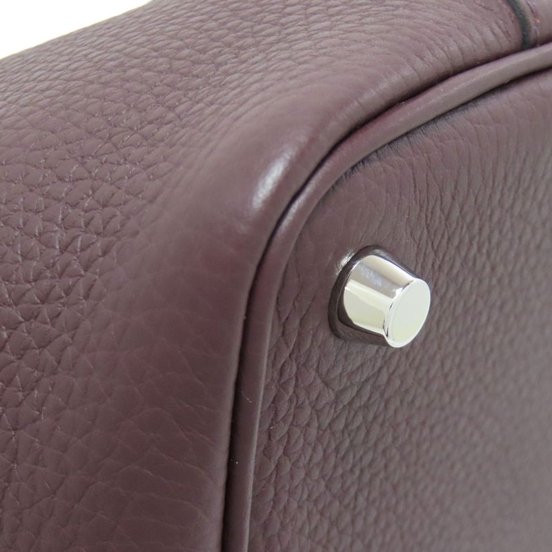 Hermes Picotin Lock PM Eclat Silver Hardware Handbag Taurillon Women