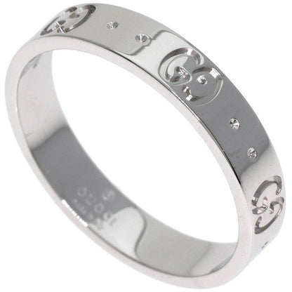 Gucci GG Icon #19 Ring - 18K White Gold Ladies