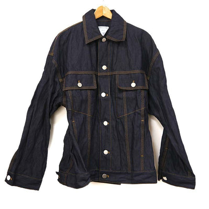 Bottega Veneta Denim Jacket 705597 Size 46 Wrinkled