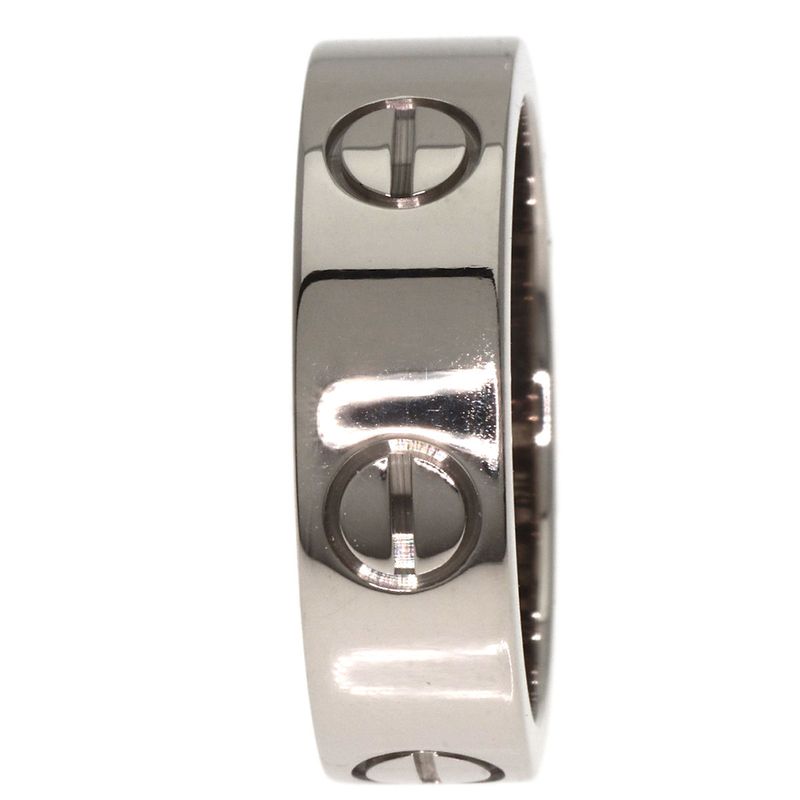 Cartier Love Ring #51 Ring - 18K White Gold Ladies