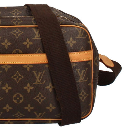 Louis Vuitton Reporter PM M45254 Monogram Women's Shoulder Bag Brown Excellent