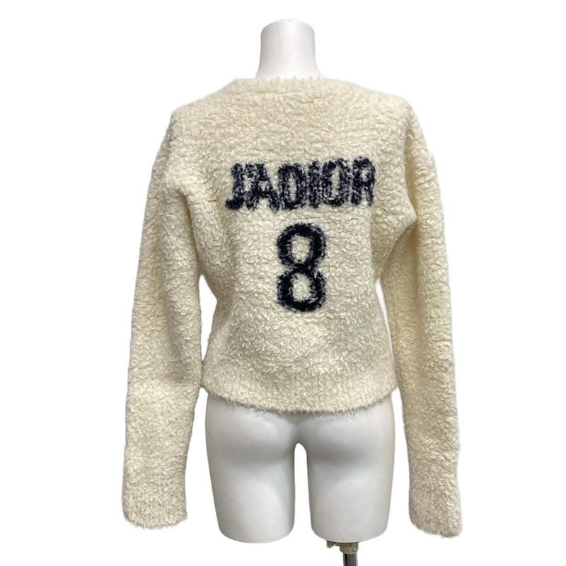 Dior/christian Dior Long Sleeve Sweater Size I 40 Women's 154s55am114 Ivory
