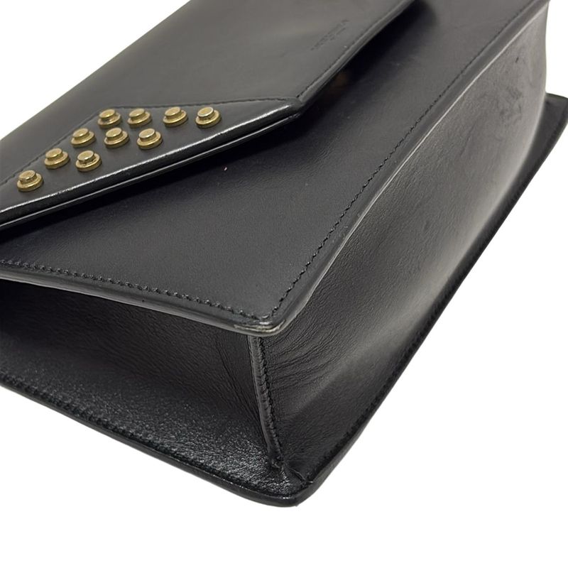 Saint Laurent Paris Shoulder Bag Betty 315681 Black Studded/chain Shoulder